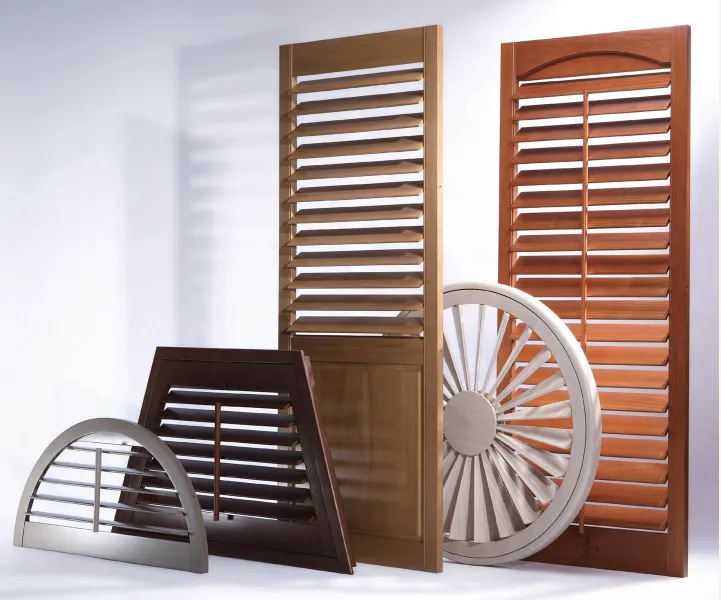 Specialty shape shutters