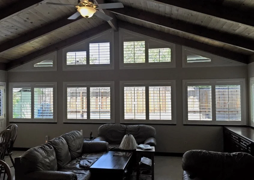 Specialty triangle shutter